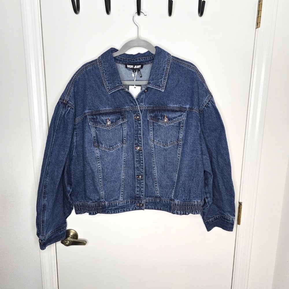 DKNY Jeans Denim Blue Jacket NWT 2X